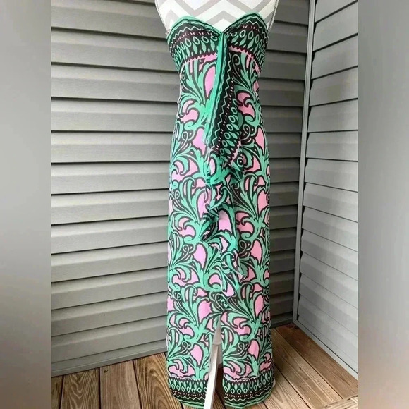 Milly of New York Dresses & Skirts - MILLY OF NEW YORK SILK STRAPLESS MAXI DRESS SZ 2